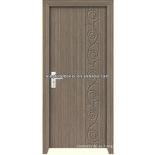 Puerta de madera de MDF barato JKD-M690 con PVC Fimed